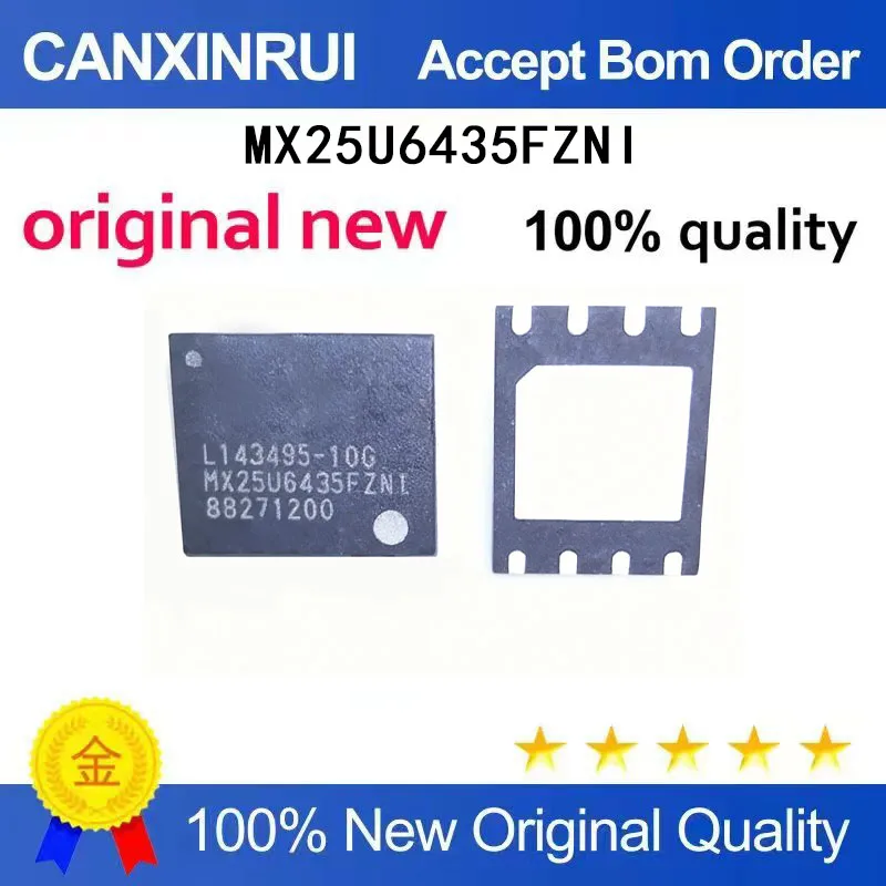 

(5-100 Pieces) MX25U6435FZNI-10G MX25U6435FZNI QFN brand new in stock