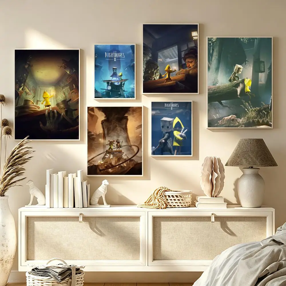 Game L-Little Nightmares Poster Modern  Wall Art Aesthetic Minimalist Bedroom Decor Cafe Home Gift