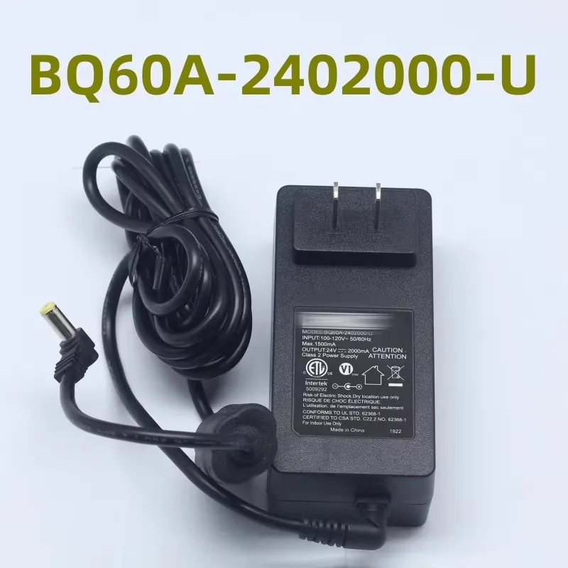 

BQ60A- 2402000 -U 24V--2000MA Адаптер питания внешнего диаметра 5,5 мм Для аудиоусилителя ТВ аудио зарядное устройство