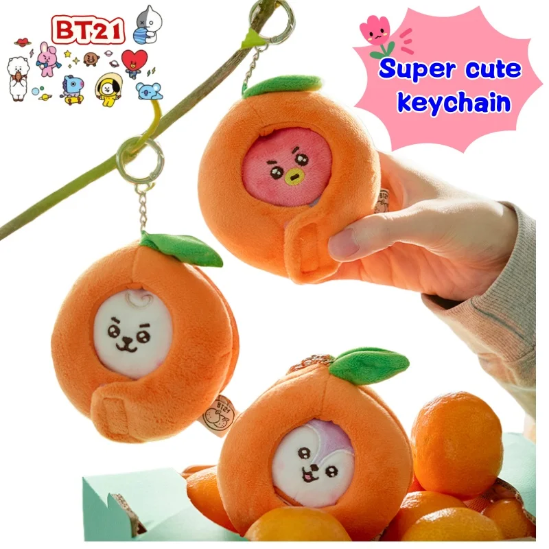 

Брелок-подвеска BT21 Koya Shaky Mang Chimmy Tata Cooky: высококачественная креативная кукла-персонаж, мультяшный милый аксессуар для школьного рюкзака