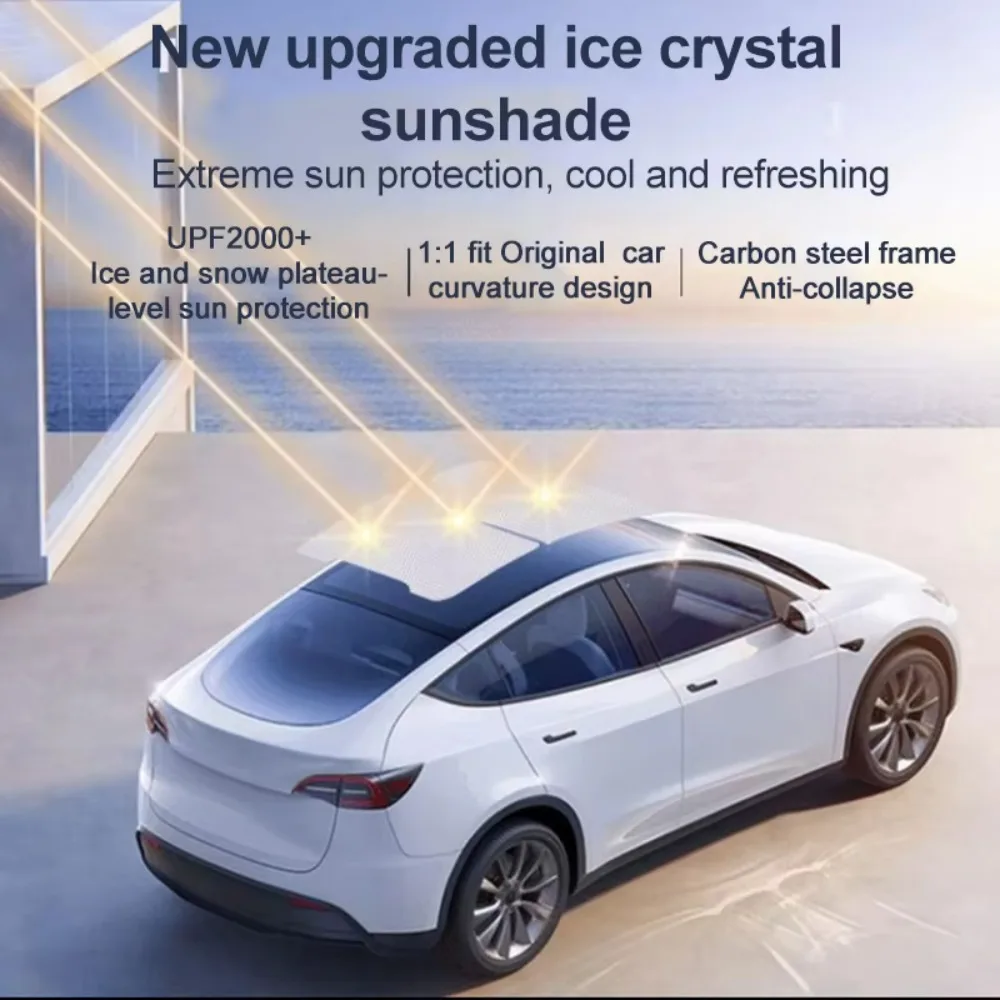 Ice Crystal Sunshade For VOLVO EX30 2023 2024 2025 Roof Split Sun Shades Glass Front Rear Skyline UV Protection Tool Accessories