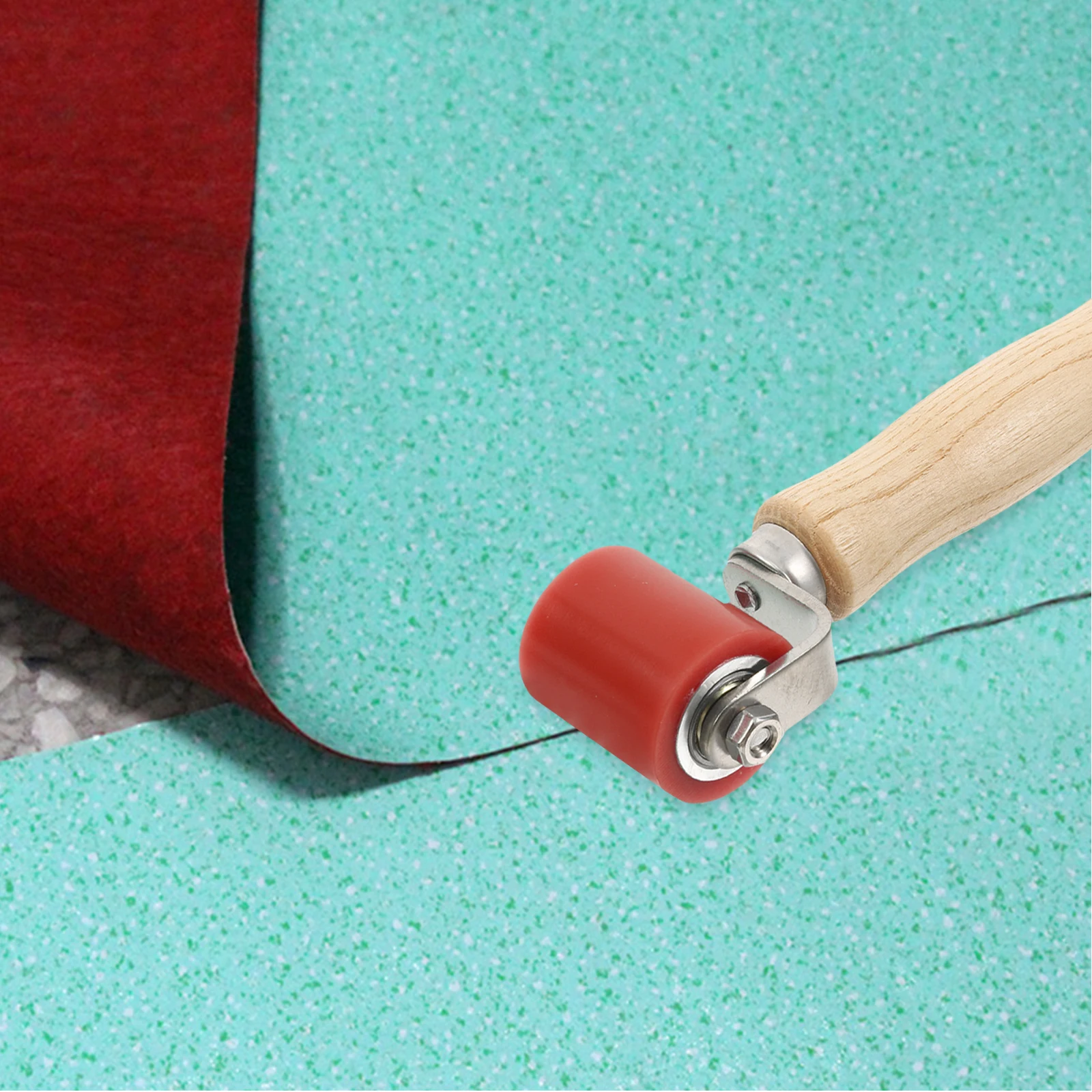 Double Headed Rubber Rollers Seam Welding Tool for Wallpaper Printmaking Rooftop PVC Roofing Tools Silicone Wall Rollers