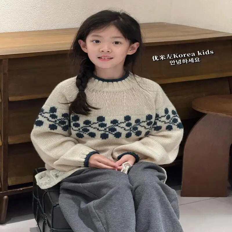 الفتاة الخريف الشتاء سترة الدفء رشاقته طويلة الأكمام بلايز الجاكار مريحة البلوز 7 إلى 12 سنة ملابس الأطفال عادية #5