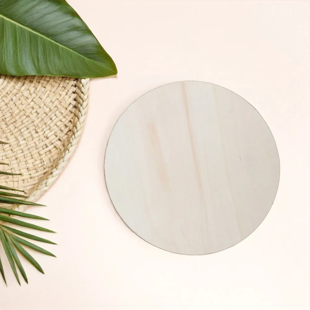 10Pcs Unfinished Round Wood Discs Smooth Surface Suitable for DIY Painting Craft Circles Home Decoration Wooden Blanks