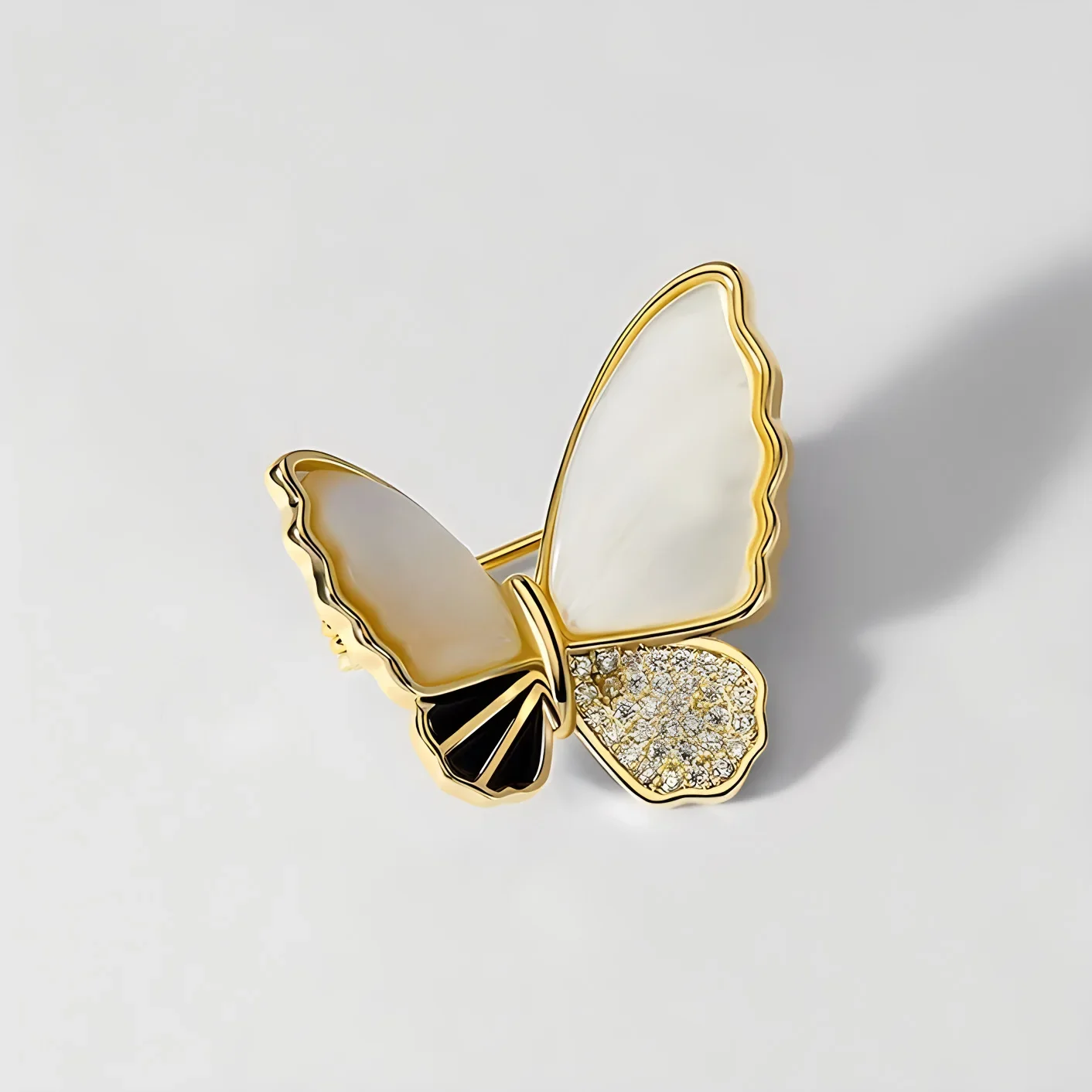 Xiaoxiangfeng 나비 브로치, 고급 여성의 절묘한 안티 라이트 핀, 가벼운 럭셔리, 틈새 모조 fritillary 코사지 슈트