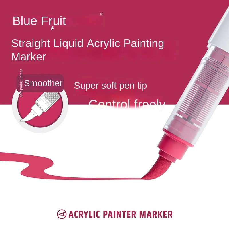 Marqueur de peinture à tête souple en acrylique Languo, stylos de couleur à encre à contrôle intelligent, empilable, ensemble de pinceaux pour étudiants, 9 couleurs