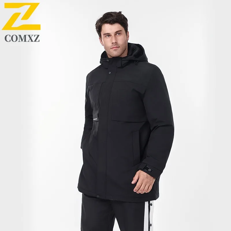 

​Men Down Cotton Windbreaker Winter American style Thickened Casual Outerwear Daily Use Lightweight Sports Warm Puffer Coat ​