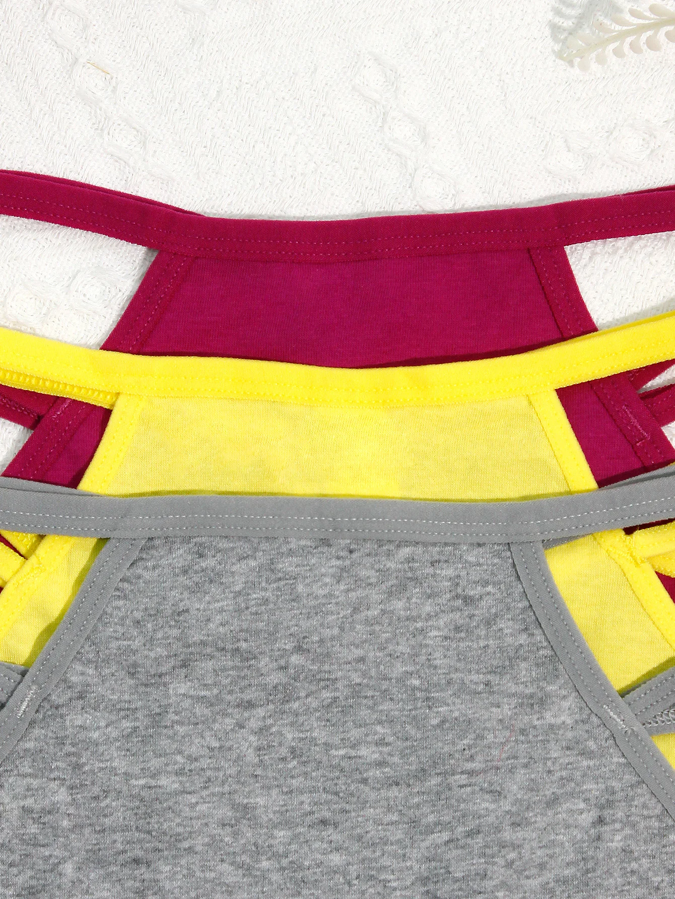 5 قطع من ملابس داخلية نسائية مثيرة مجوفة، ملابس داخلية نسائية من القطن والدانتيل سريعة الجفاف، ملابس داخلية نسائية عصرية قابلة للتنفس