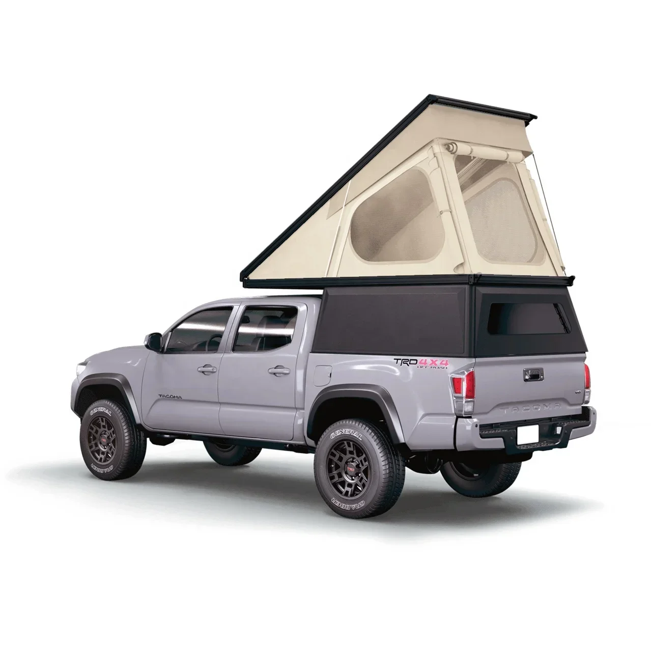 4x4 Pick Up Lightweight Aluminum Pickup Truck Canopy Pop-Top Camper for Toyotas Hilux Ford Ranger F150