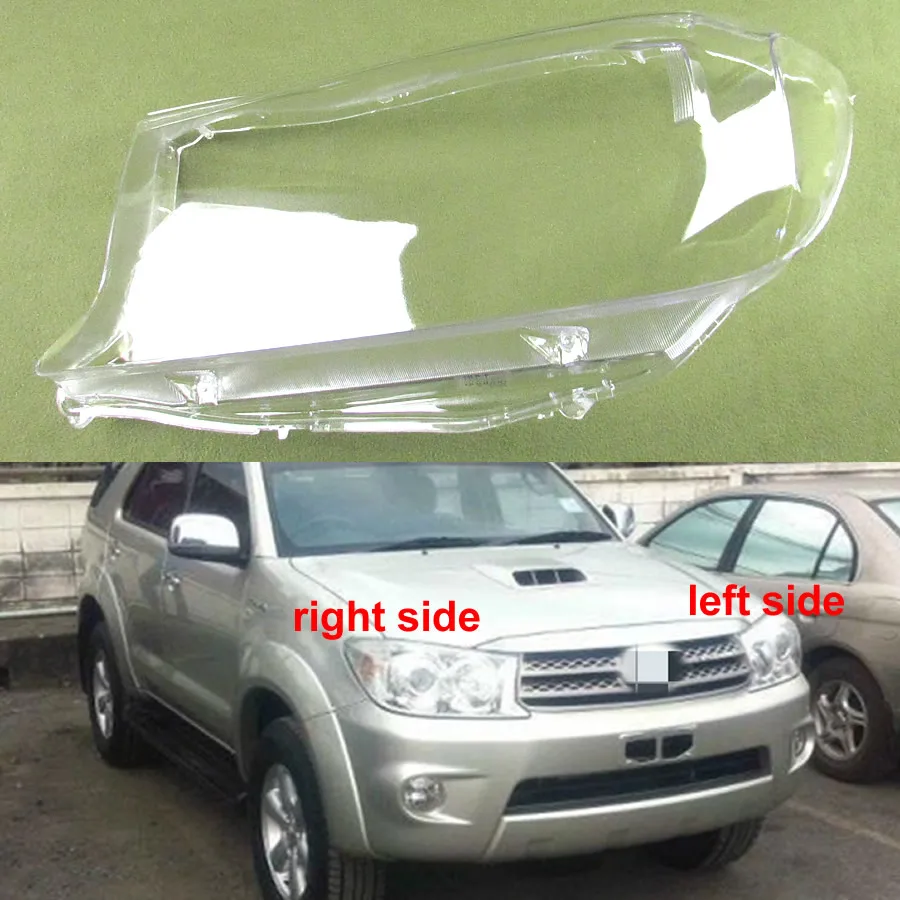 For Toyota Fortuner 2008 2009 2010 2011 2012 Car Accessories Headlamp Lamp Cover Headlight Shell Lampshade Lens Plexiglass