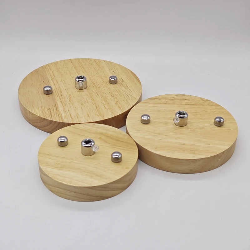 Thickened solid wood ceiling panel Round rectangular ceiling panel Chassis lamps Lighting accessories Single head 3 heads