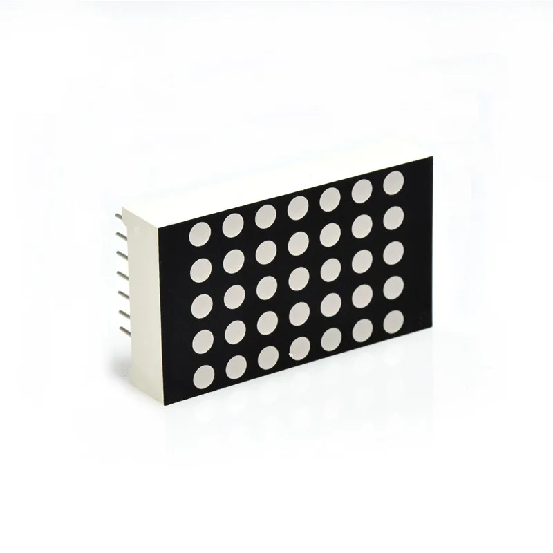 50 Uds. Módulo de HOUKEM-12057-AB led rojo de ánodo común 5x7 250326