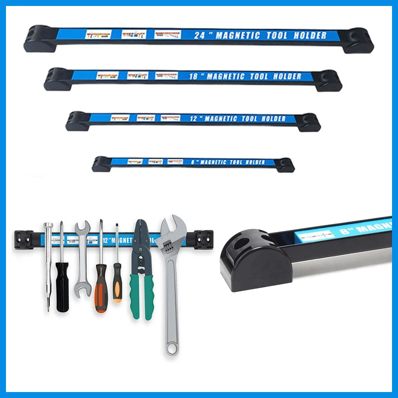 Wall montado armazenamento ferramenta Bar, Wrench Organizer, espaço-Save, Heavy-Duty, ímã Strip Rack, suporte magnético