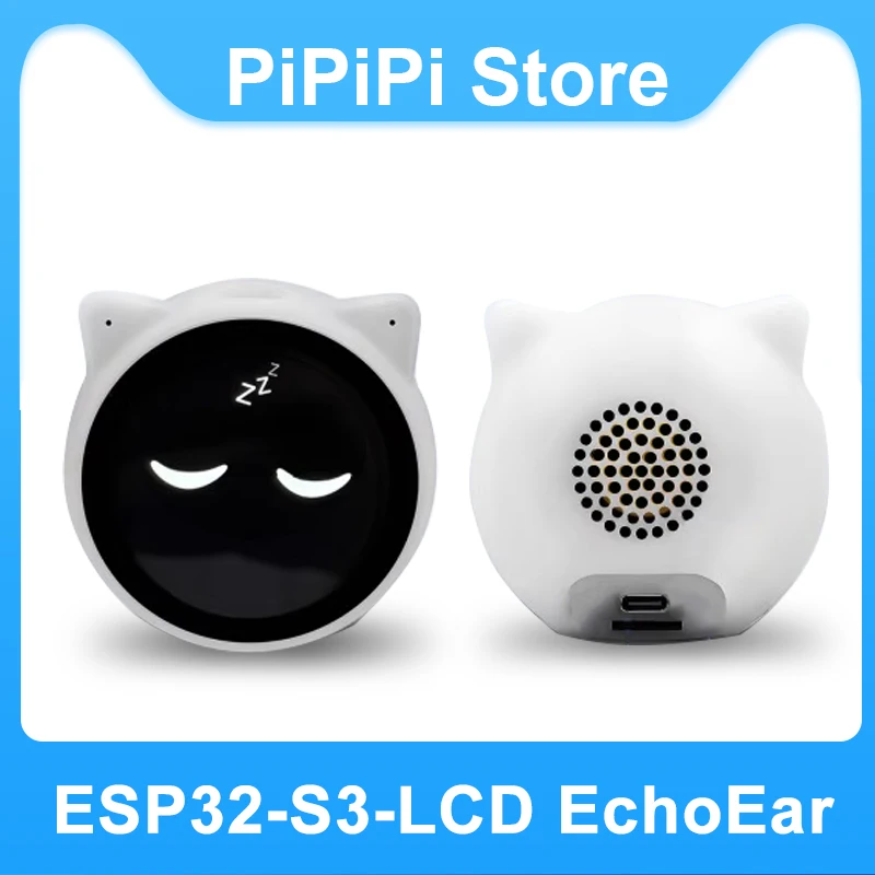 

ESP32 S3 1,85-дюймовый ЖК-дисплей EchoEar AI Макетная плата с сенсорным управлением Deekseep AI Милый кот Робот для чата домашних животных N32R16