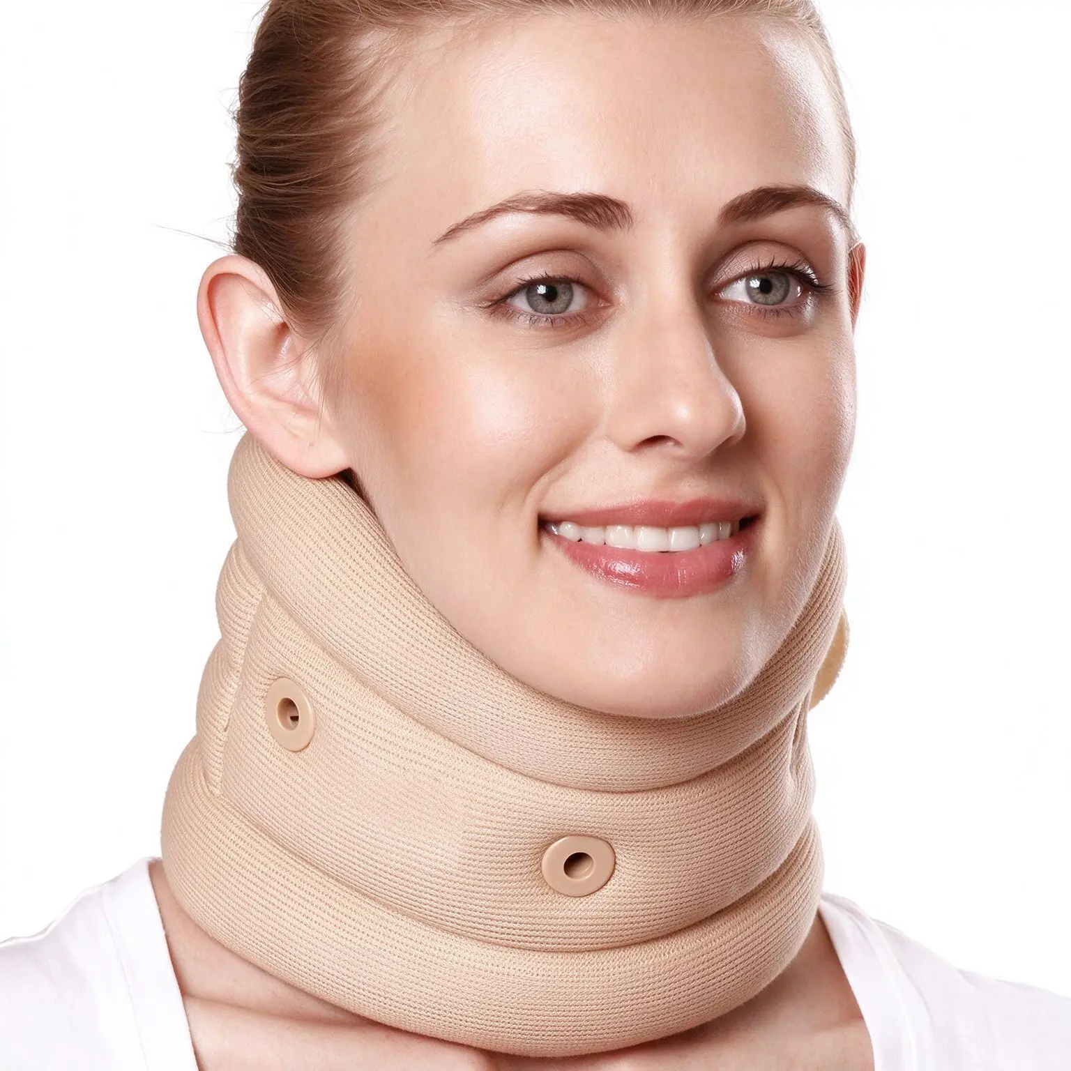 Foam Neck Support Brace Collar Adjustable Soft Sponge Neck Wrap Breathable Unisex Multi Scene Office Home Travel Daily Wear