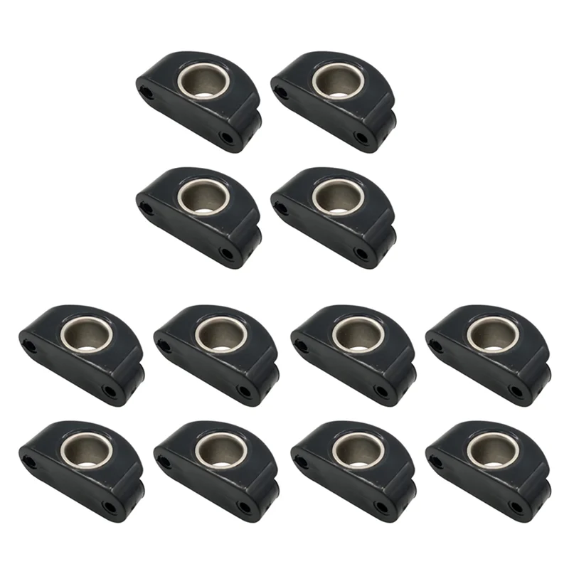 

H5-Marine Boat Fairlead, черный нейлон Bullseyes, 12 мм, 1/2 дюйма, вставка из нержавеющей стали, шкив для лодок, 12 шт.
