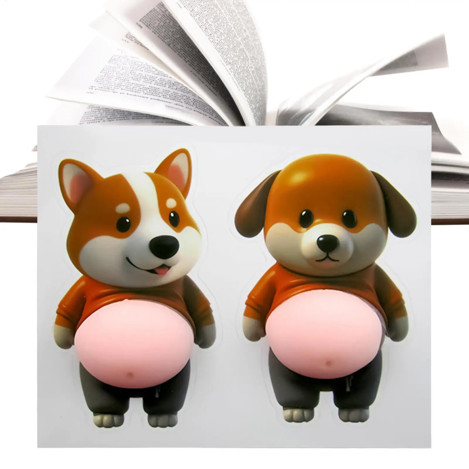 

Наклейки на автомобиль (2 шт.) с защитой от столкновений, силиконовые наклейки с изображением собаки для автомобиля, двери, экстерьера грузовика, дома, стены