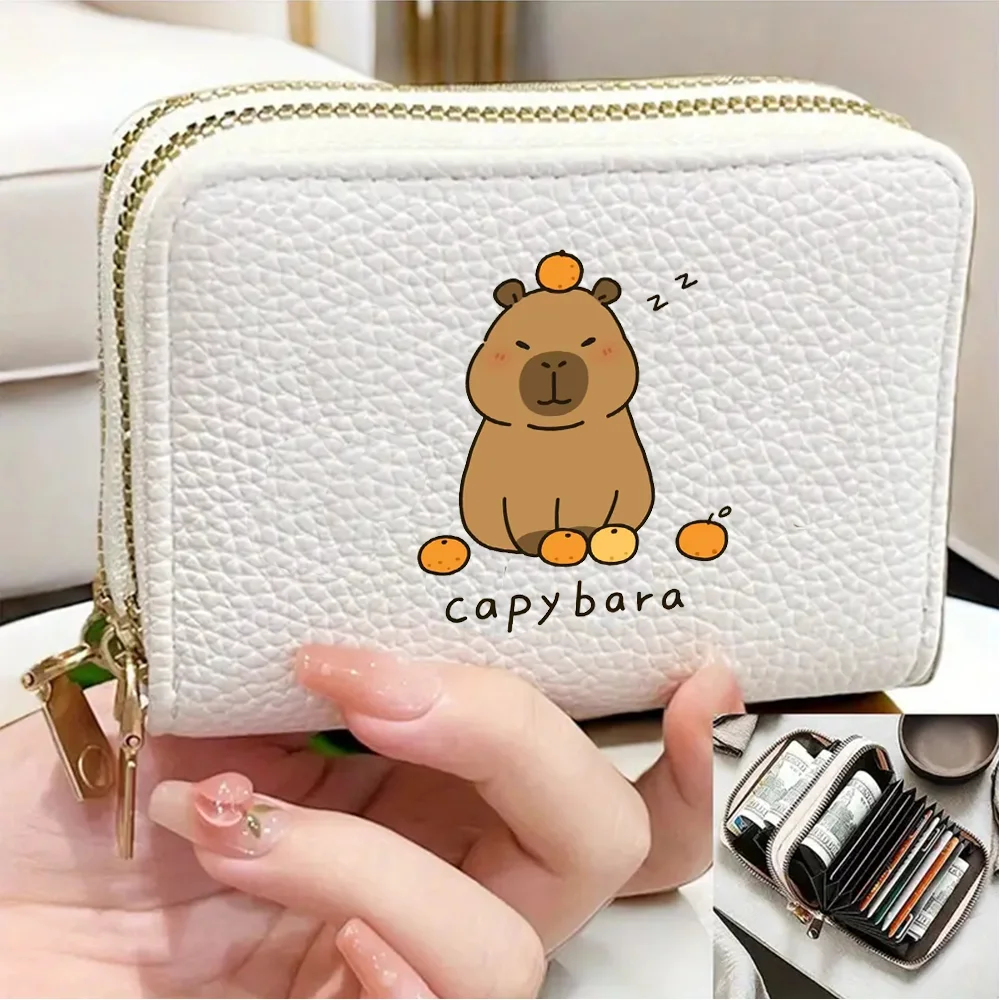 Capibala Wallet Cartoon Short Wallet Cute Lady Card Holder Lady's Birthday Gift