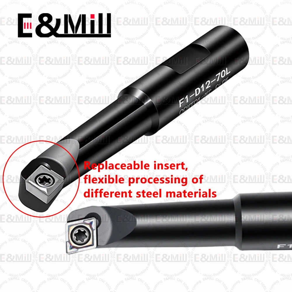 F1 2 بوصة 3 بوصة 50 مللي متر 75 مللي متر مملة رئيس قضيب 12 مللي متر 18 مللي متر مخرطة آلة أداة حامل بار ل CCMT06 TCMT11 مملة إدراج أدوات مقبض #5