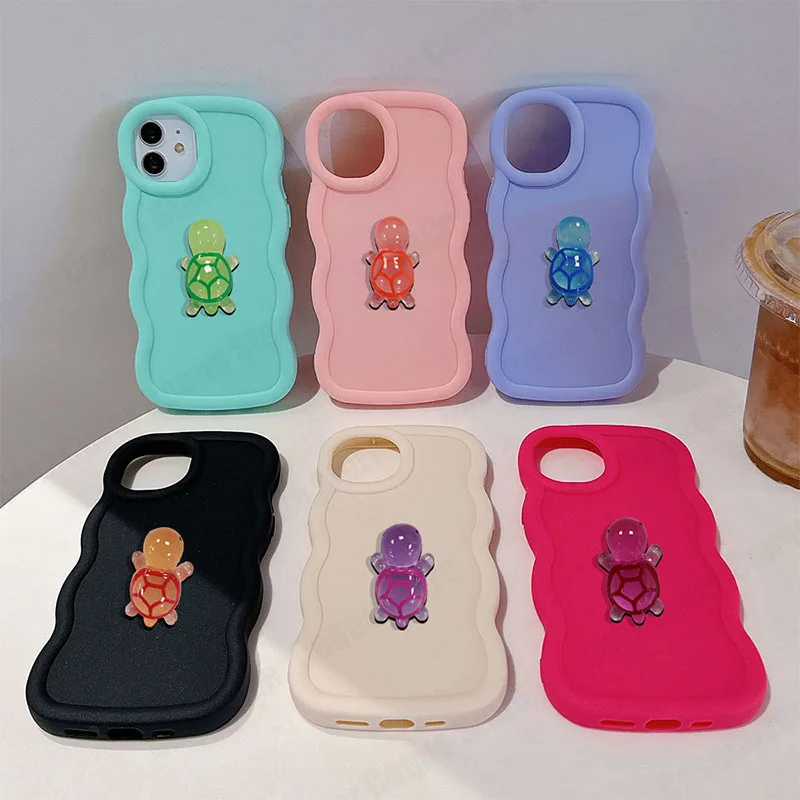 Cute Luminous Turtle Phone Case On For Samsung Galaxy A10S A20S A30S A50S A21S A52S A55 A05S J7 Prime J7 Pro 2017 J730 Cover