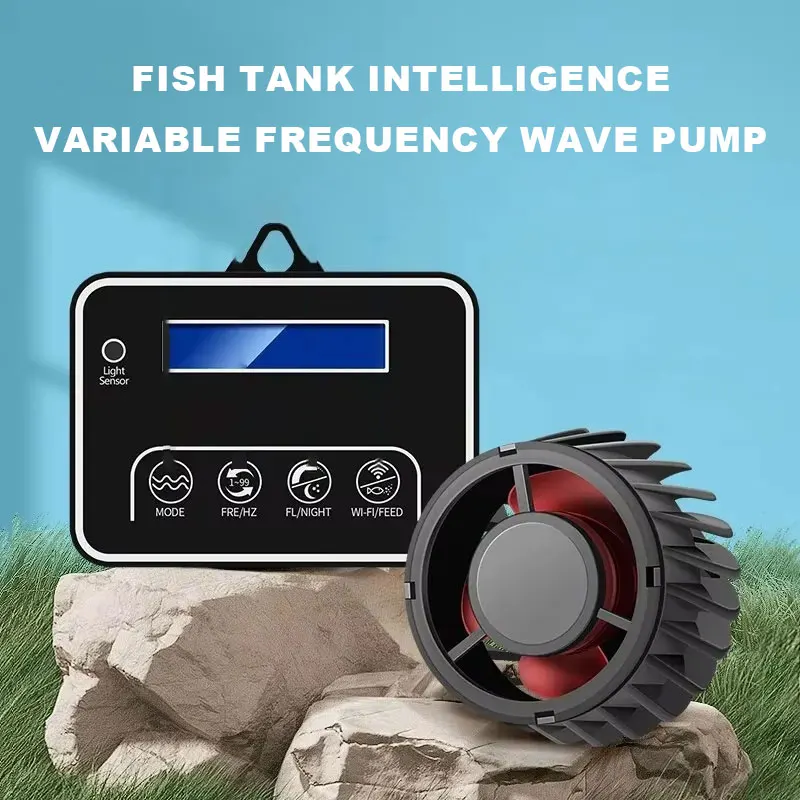 

Intelligent Variable Wave Machine Home Small Wave Pump Fish Tank Silent Wave Machine for Seawater/freshwater Powerful Wave