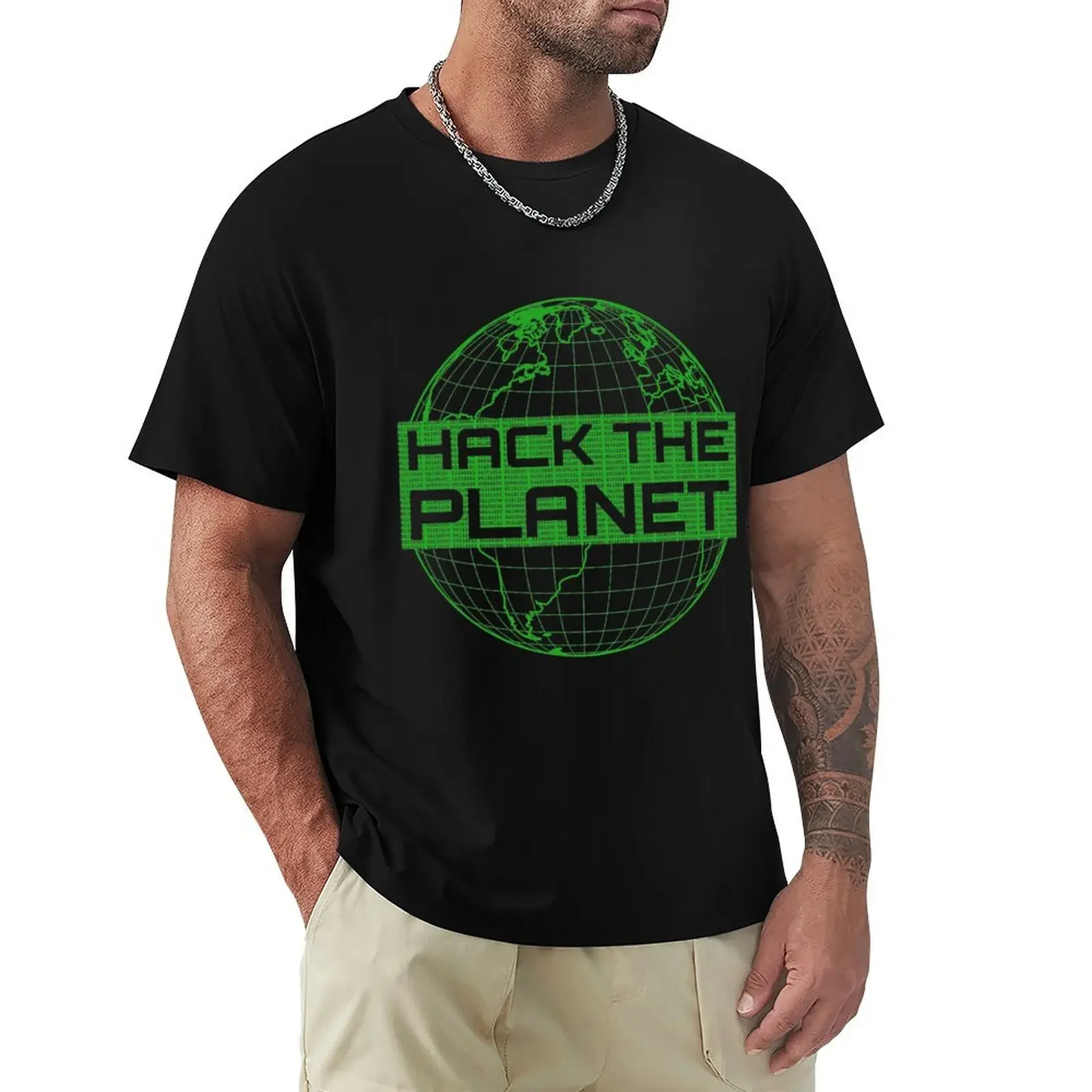 Hack the Planet Software Developer T-Shirt anime tshirt cute clothes men t shirts high quality