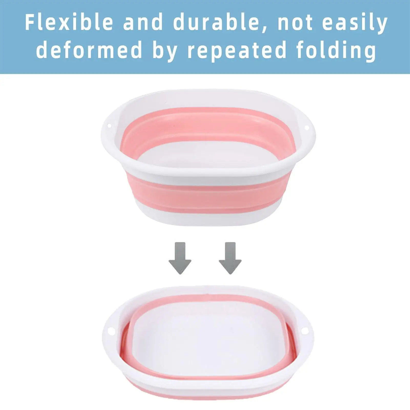 swimming pool foot bath pool entrance ladder foot soaking bathtub Foldable Foot Wash Basin Soft Foot Soaking Bucket - view 4