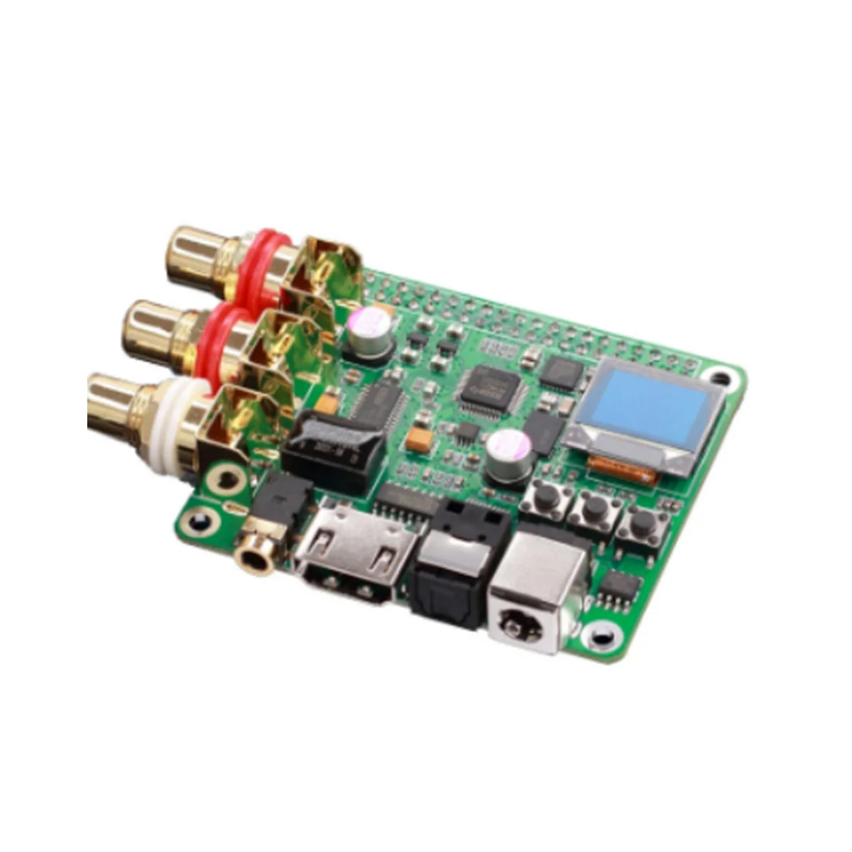 Raspberry Pi DAC Audio Decoder Board HIFI Expansion Moudle Supports Coaxial Fiber I2S OUT for Raspberry Pi 3B 3B+ 4B