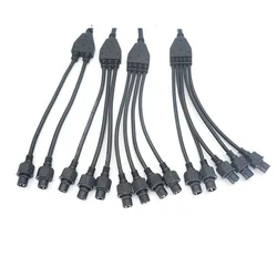 2 pin Y Connector Cables Waterproof 2 3 4 5 to 1 Connectors IP67  Male Female Electrical Wire Splitter Outdoor Led Strips