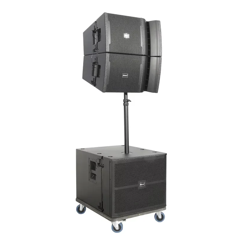 12 Inch Portable Line Array Speaker System Plug and Play Integrated Power Supply Amplifier for Outdoor Stage Performance