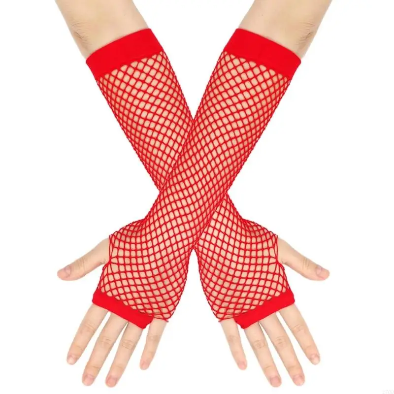 270D Cool Girl Fingerless Sexy Gloves Fishnet Gloves Music Festival Gloves