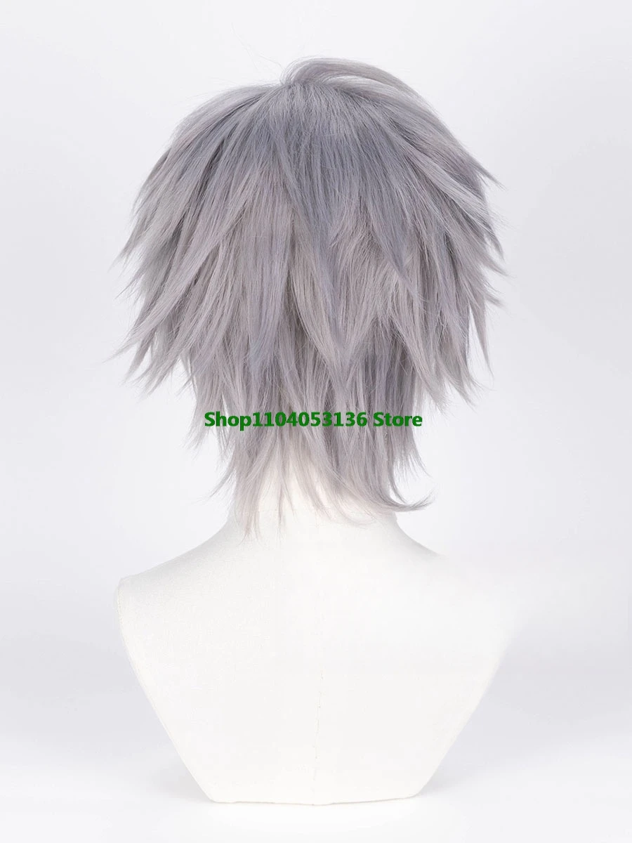 Till Anime Alien Stage Cosplay Prop New Wig Silver Grey Hair Men Stage Show Conmic-Con Christmas Holloween Customized