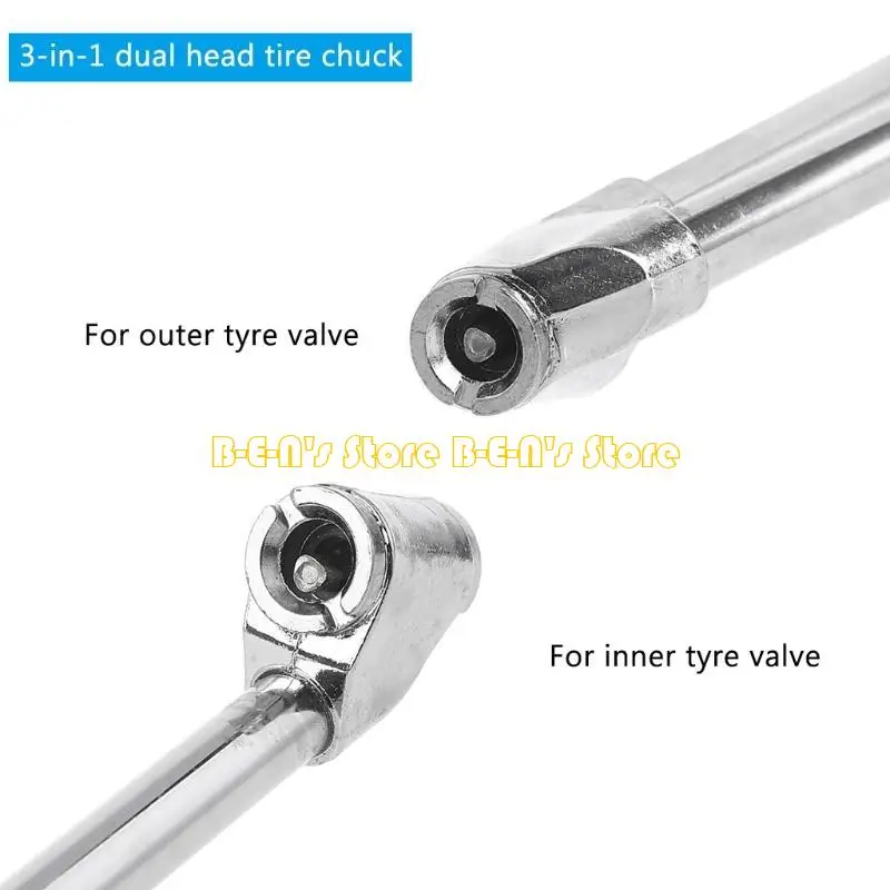 Y1AD Double for Head Inflatable Car Fast Filling Rod Tyres Repair Tools Automobiles