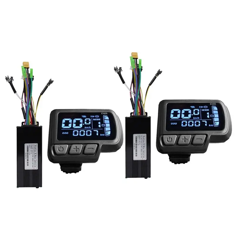 XSXS-2X Ebike Motor Controller LCD LED Display 36V 48V 30A 750W 1000W 2 Model Sinewave Controller Electric Bicycle EN06