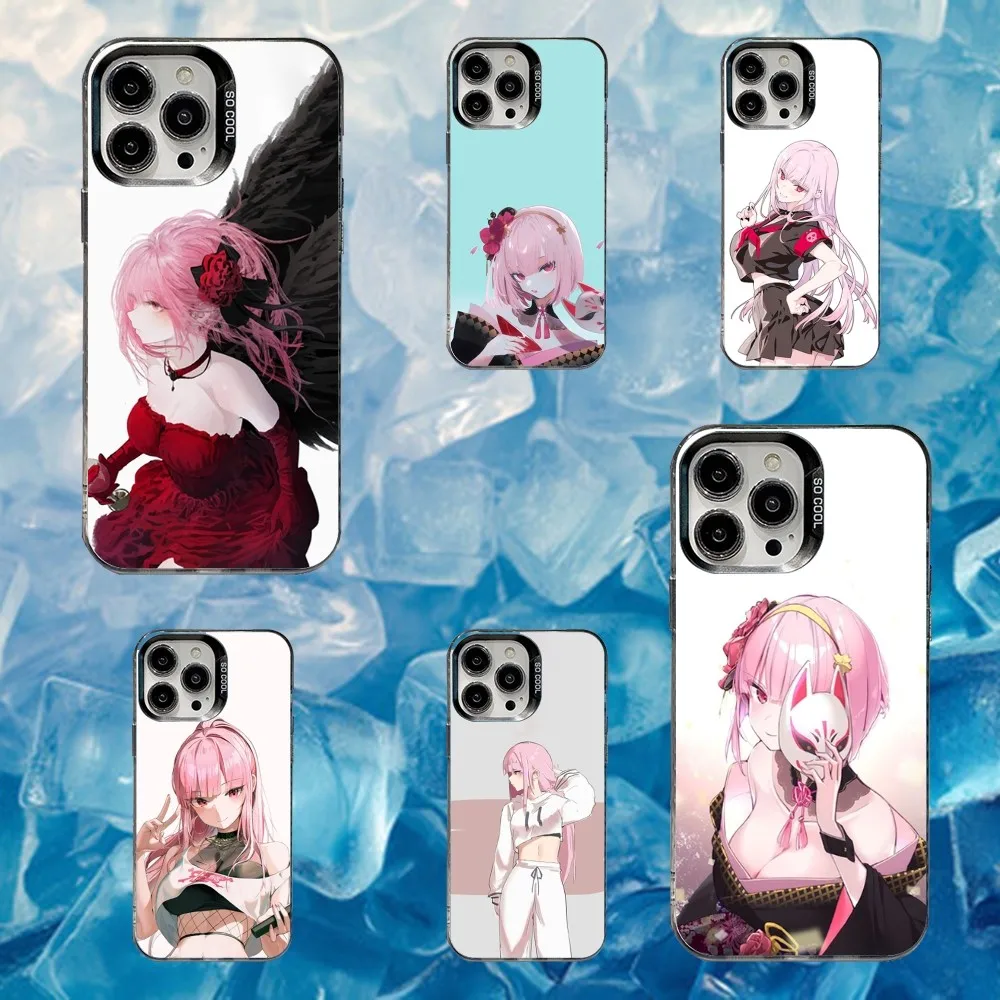 

M-Mori Calliope H-Hololive Phone Case For iPhone 16,15,14,13,12,11,Mini,Pro,SE,MAX White Matte Shockproof Cover