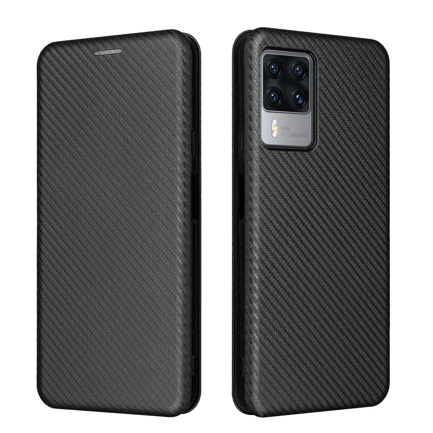 Flip carbon fibre Skin Magnetic Closure Leather Cover For Cubot X50 X30 C30 Card Slot Fall prevention Case For Cubot Note 7