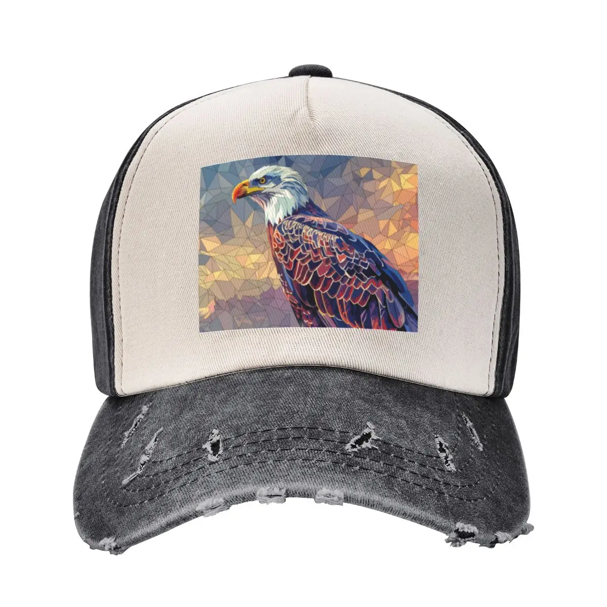 Eagle Kaleidoscope Baseball Cap Mountaineering Snap Back Hat Sunscreen Mens Hats Women's