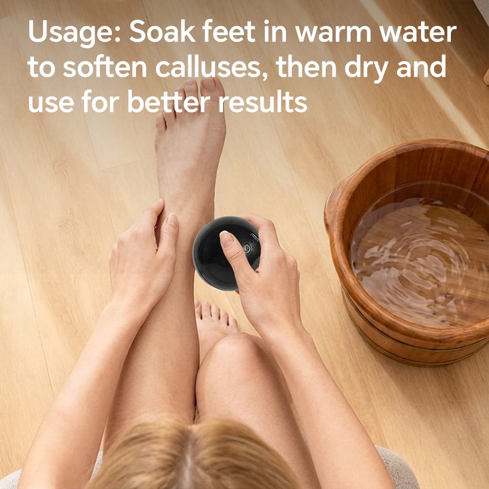 Rechargeable Electric Foot File Callus Remover With 2 Speeds Kit_voghion.com