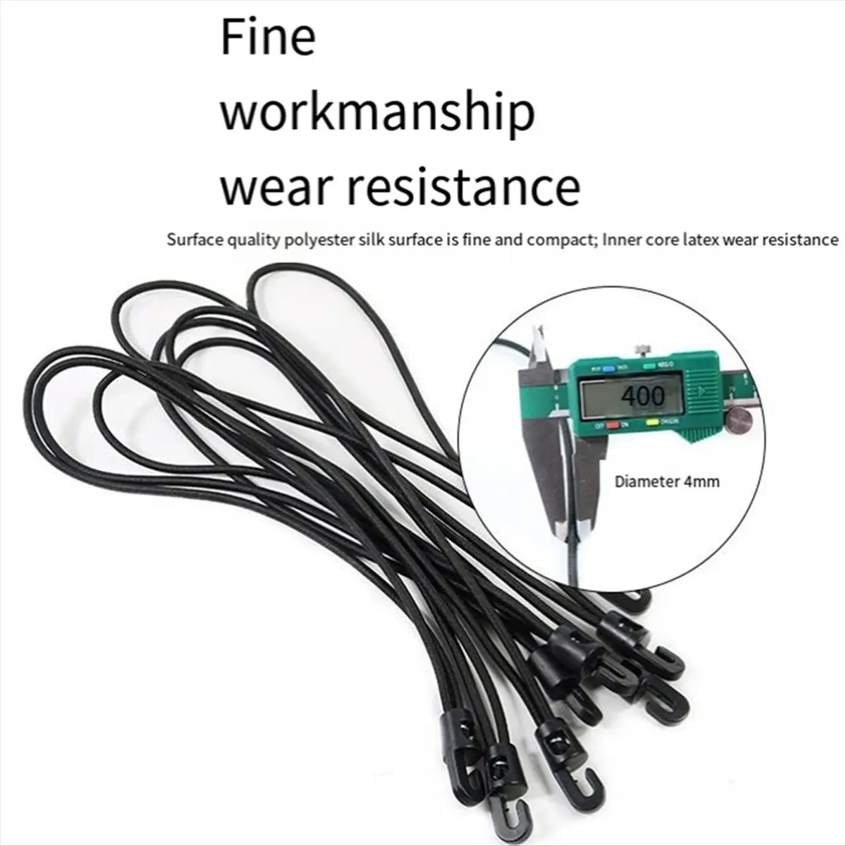 A45I 50Pcs Bungee Cord with Hooks,Expander with Hooks Rubber Tensioner with Hooks for Pool Cover