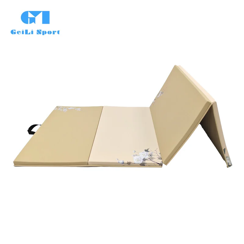 Factory Direct Sales 4-Fold Customized Tumbling Mat Gymnastics Mat For Training