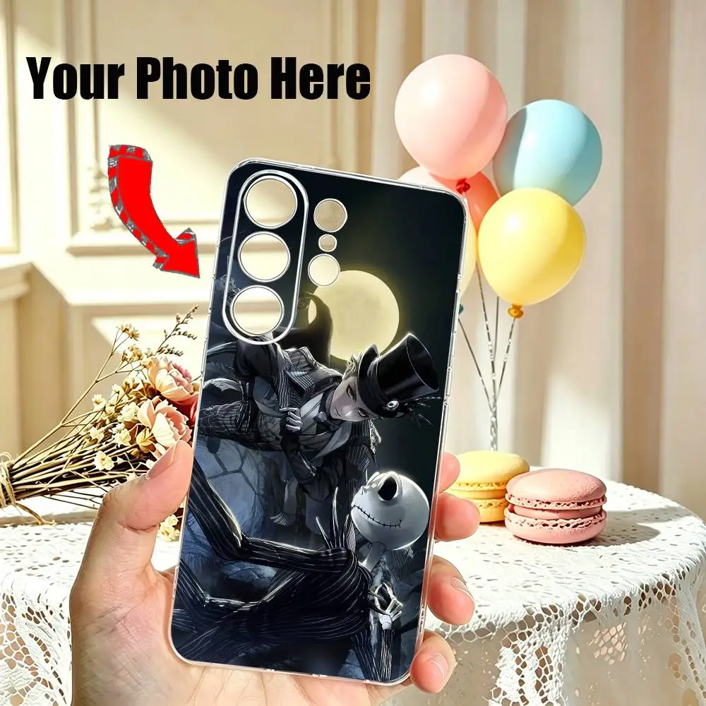 Nightmare B-Before Christmas Jack Phone Case Transparent Silicone Soft For Samsung S25,S24,S21,S22,S23,S30,Ultra,S20,Plus,Fe