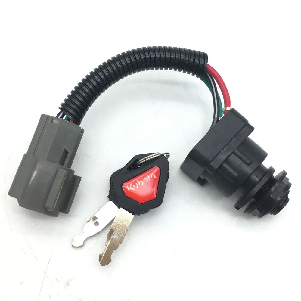 RC411-53964 HRC40-53960 Ignition Switch For Kubota KX41 KX71 KX7 1 KX080 KX91 KX121 KX161 U15 U25 U35 U45 Excavator Accessories