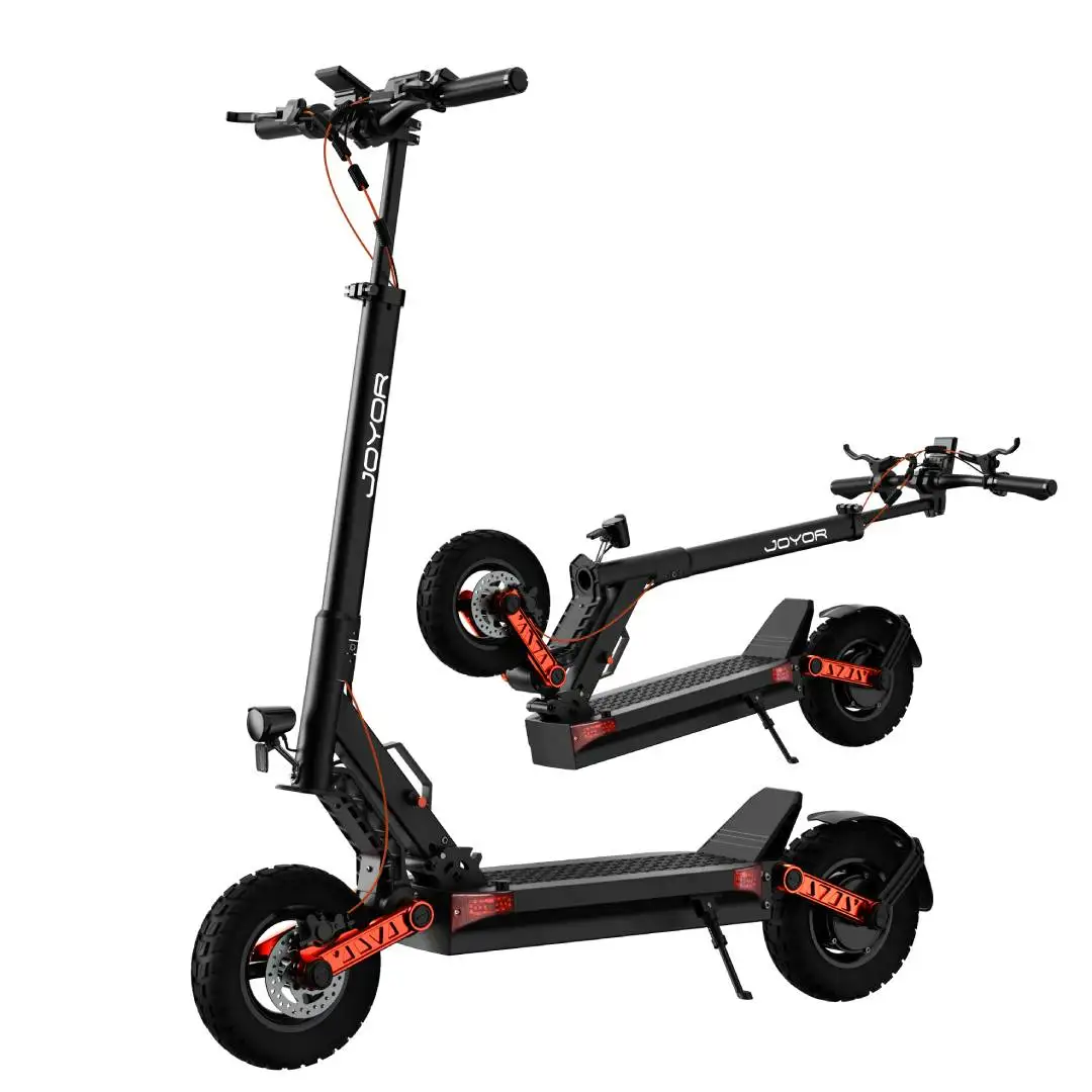 JOYOR S5-Z Elektroroller für Erwachsene, City E-Scooter, 10 Zoll Offroad-Luftreifen, faltbarer E-Scooter – Detail 14