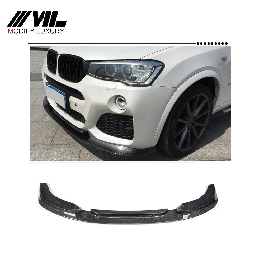 

Suitable for The carbon front lip spoiler of the factory car is BMW X4 F26 MSPORT 15-16