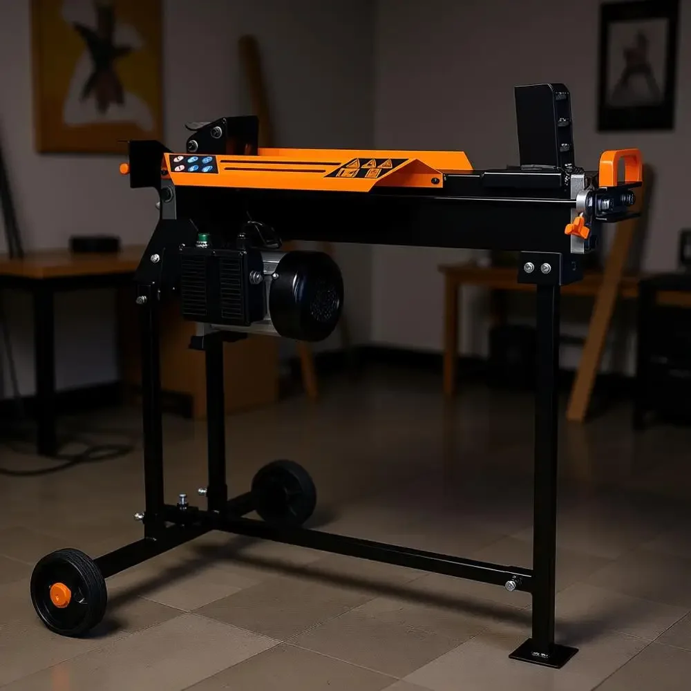 

Электрический дровокол на 6,5 тонн с портативной подставкой для удобной расколки дров