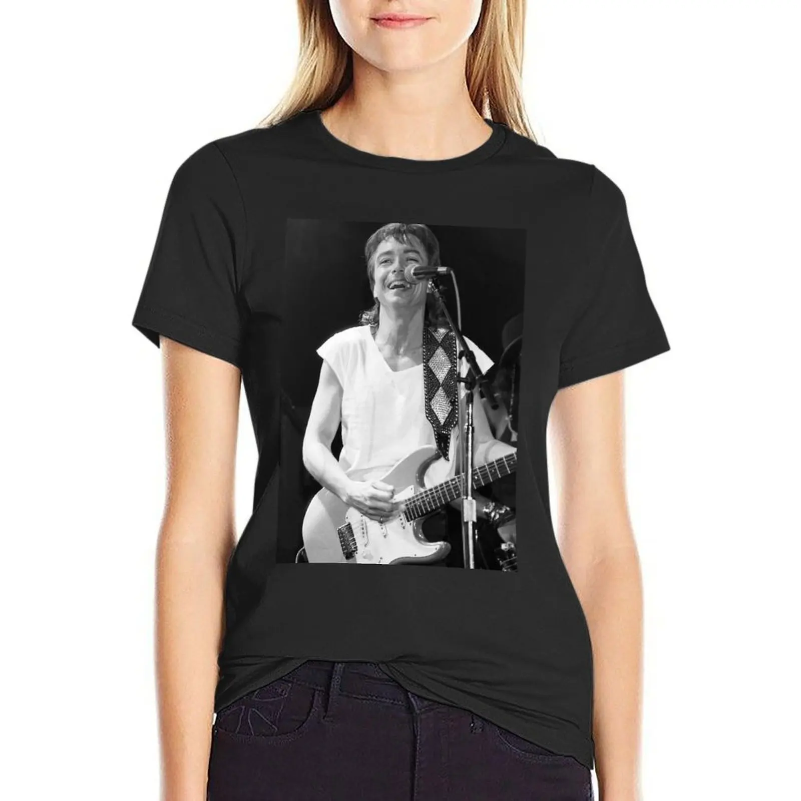 

David Cassidy - BW Photograph T-Shirt blacks hippie clothes cute tops quick drying oversized t shirts for Women