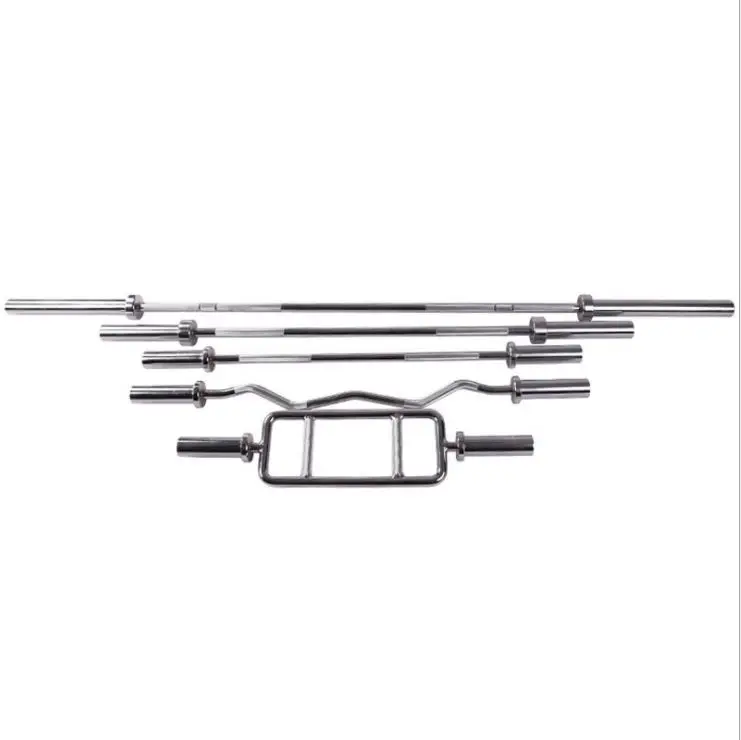 

Commercial Fitness Barbell Solid Chrome Tricep Bar Hammer Exercise Curl Weight Bar gym barbell bar