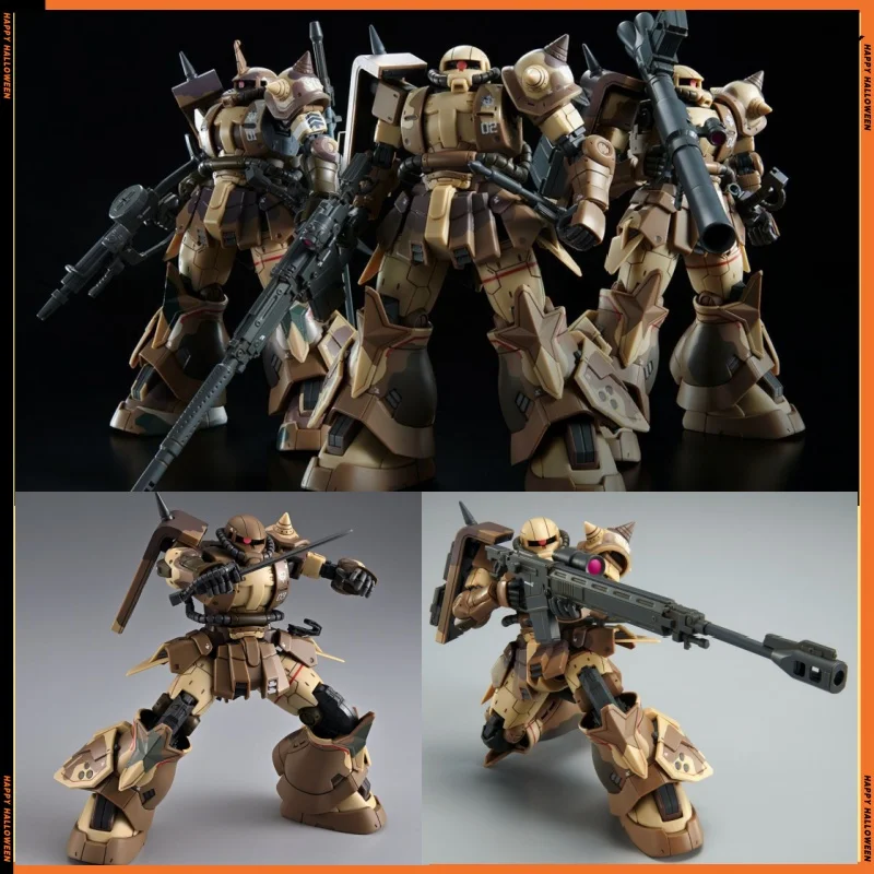 WEIMEI HG 1/144 MS-06GD Zaku Model Kit High Mobility Surface Type Wald Assembly Action Figures Robot Plastic Model Hobby Toy