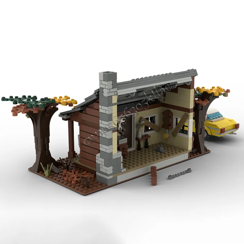 598 قطعة MOC شخصية الفيلم الشهيرة غرفة نموذج اللبنات تقنية الإبداعية المرآب الطوب ألعاب أطفال هدايا للأطفال