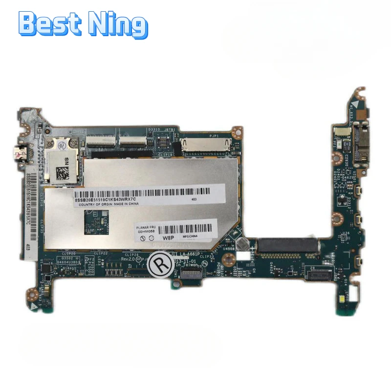 

For Lenovo Thinkpad 8 Laptop Motherboard LA-A661P Mainboard with Z3770 CPU 2G 64G 100% Tested Ok